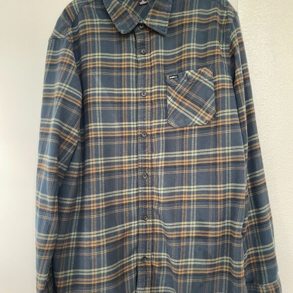 O'Neil Redmond Plaid Standard Fit Long Sleeve Shirt, Button-Down, Navy, XL‎ - Picture 1 of 8